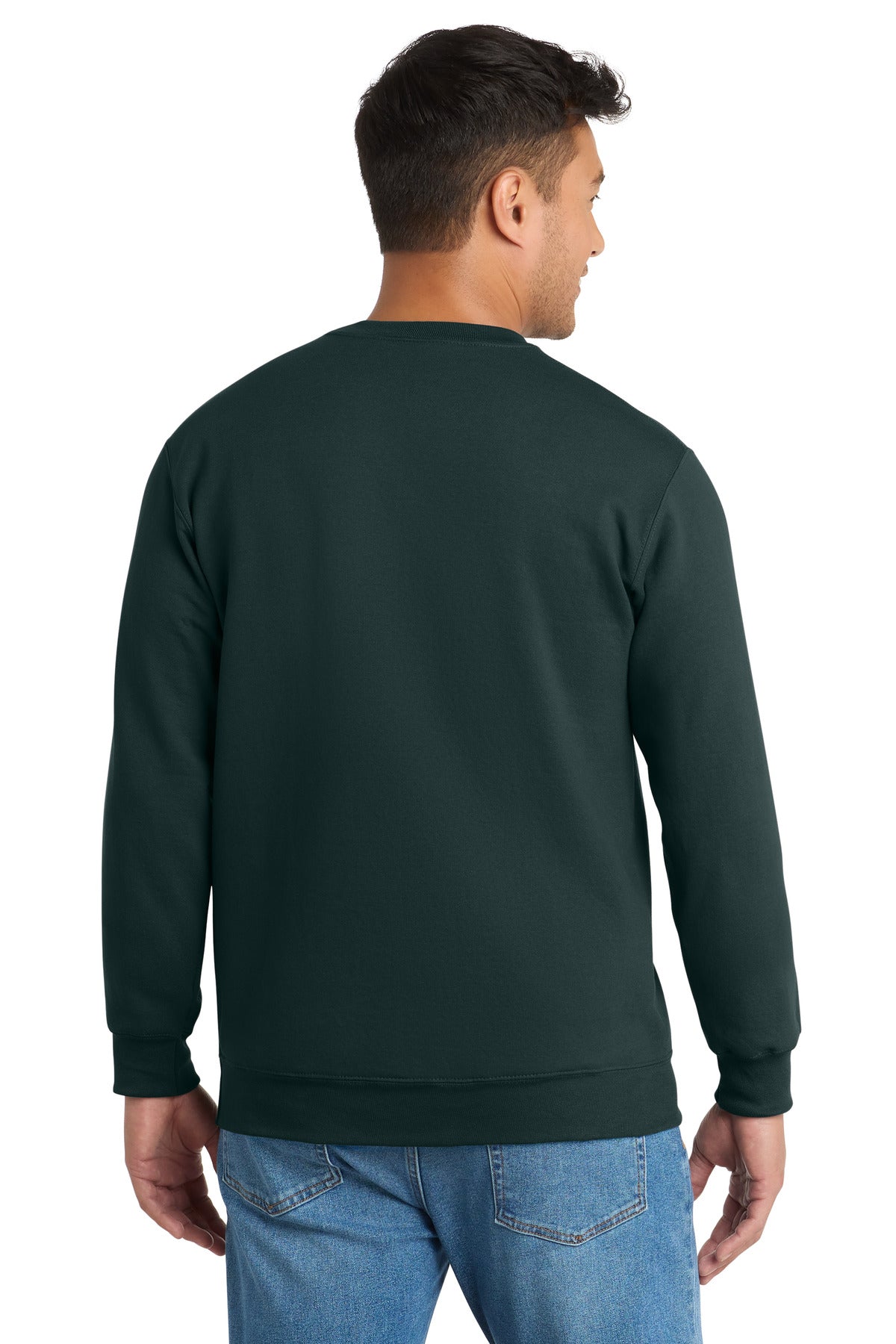 Port & Co Essential Fleece Crewneck Sweatshirt - Dark Green