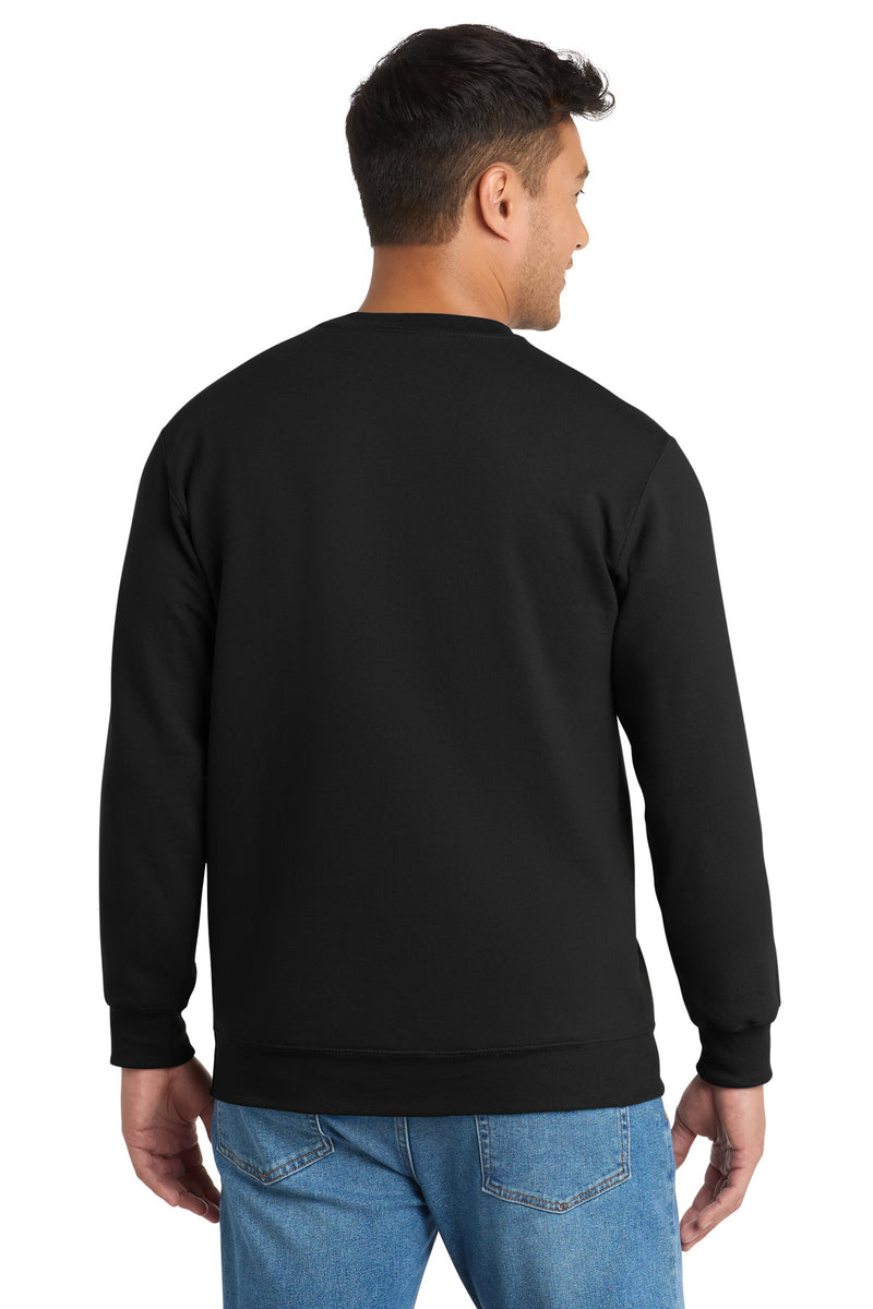 Port & Co Essential Fleece Crewneck Sweatshirt - Jet Black