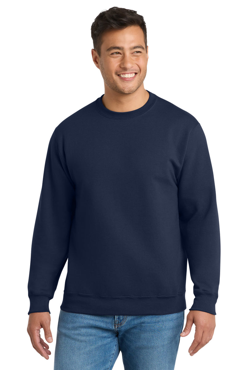 Port & Co Essential Fleece Crewneck Sweatshirt - Navy