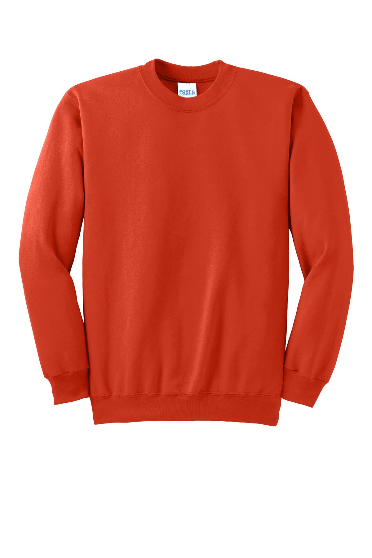 Port & Co Essential Fleece Crewneck Sweatshirt - Orange