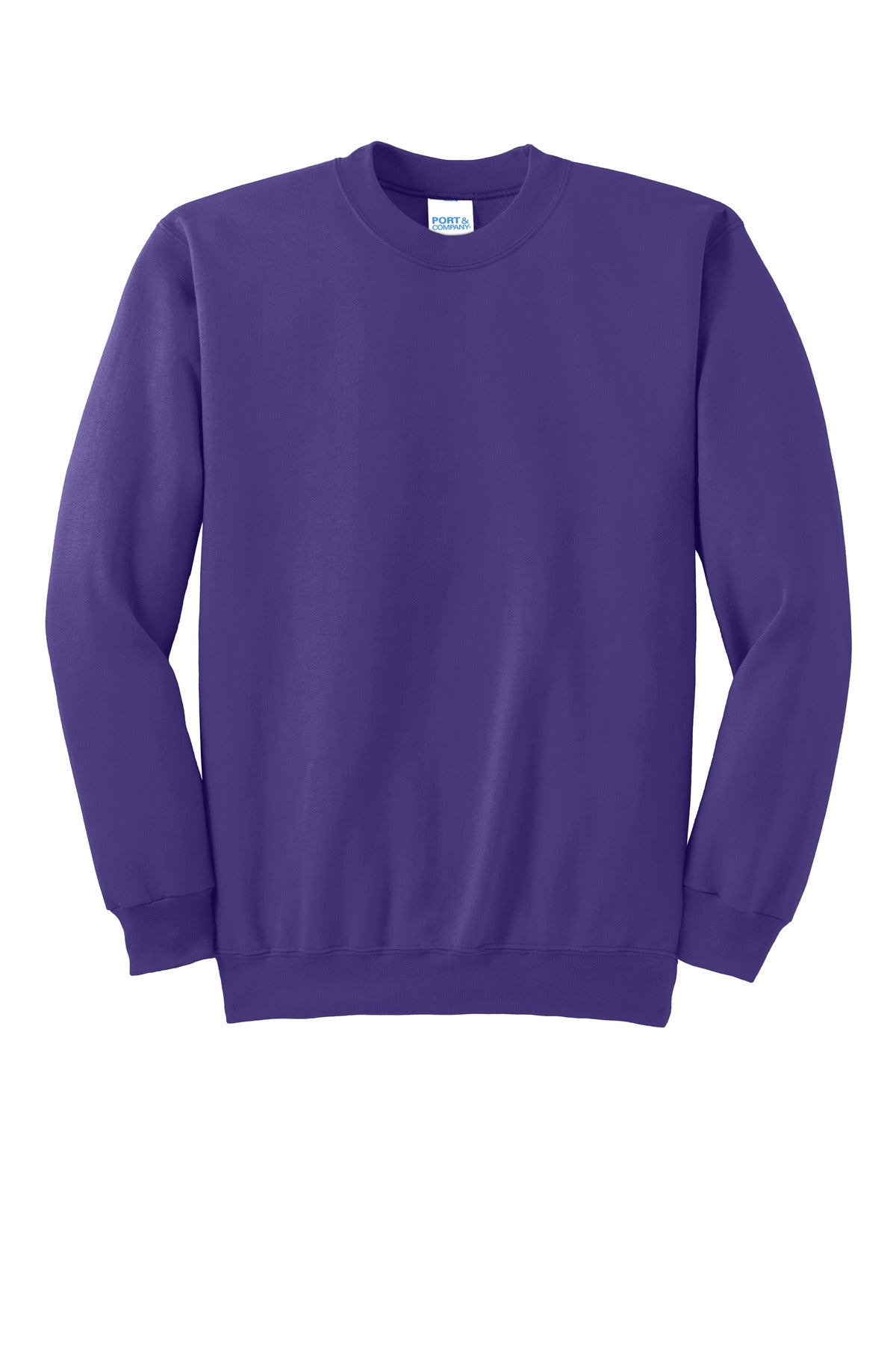 Port & Co Essential Fleece Crewneck Sweatshirt - Purple