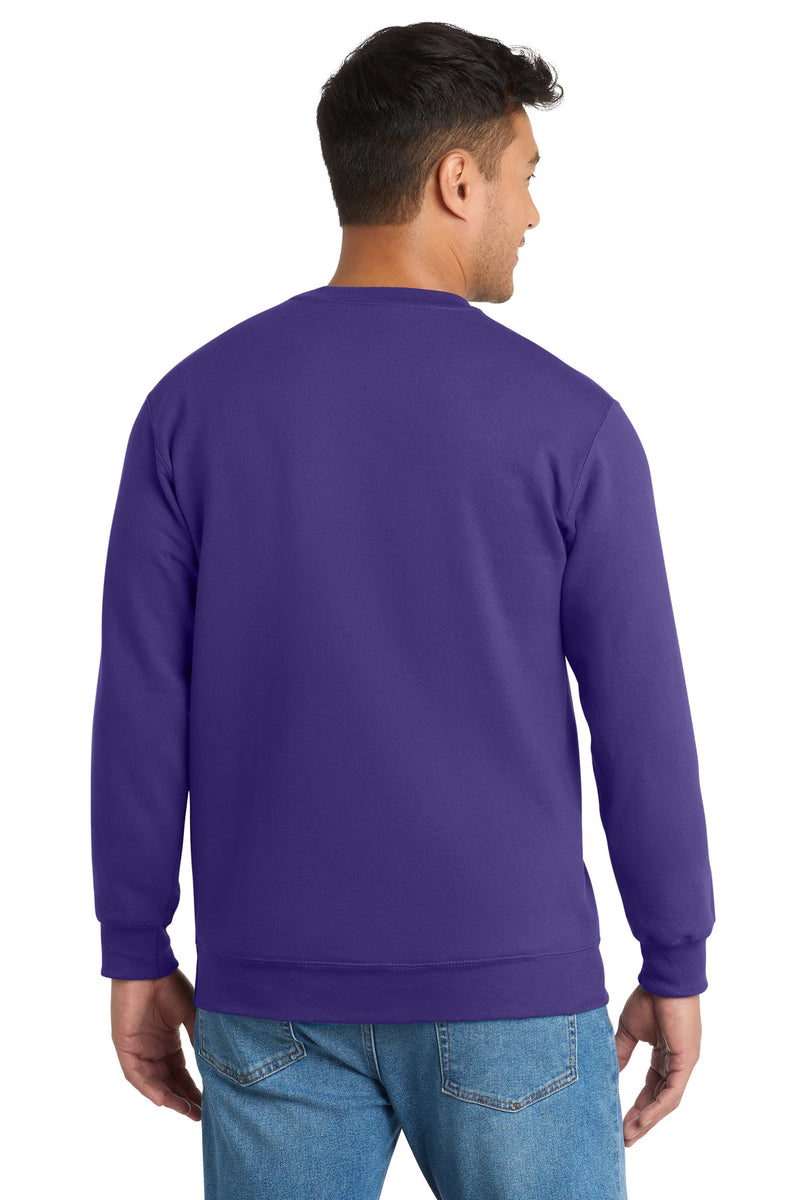 Port & Co Essential Fleece Crewneck Sweatshirt - Purple