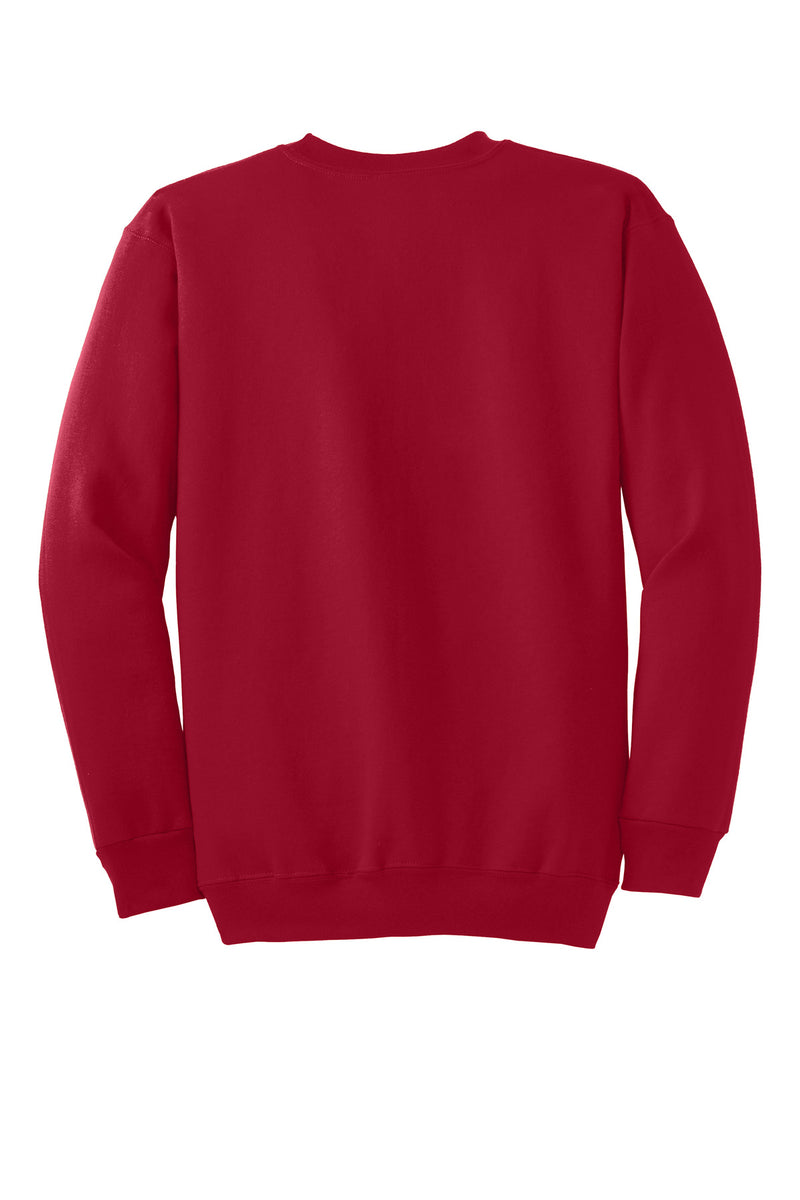 Port & Co Essential Fleece Crewneck Sweatshirt - Red