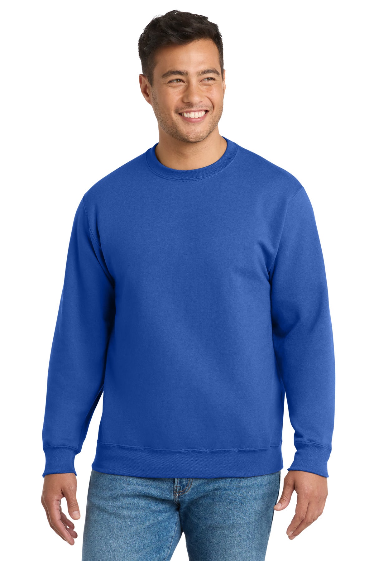 Port & Co Essential Fleece Crewneck Sweatshirt - Royal