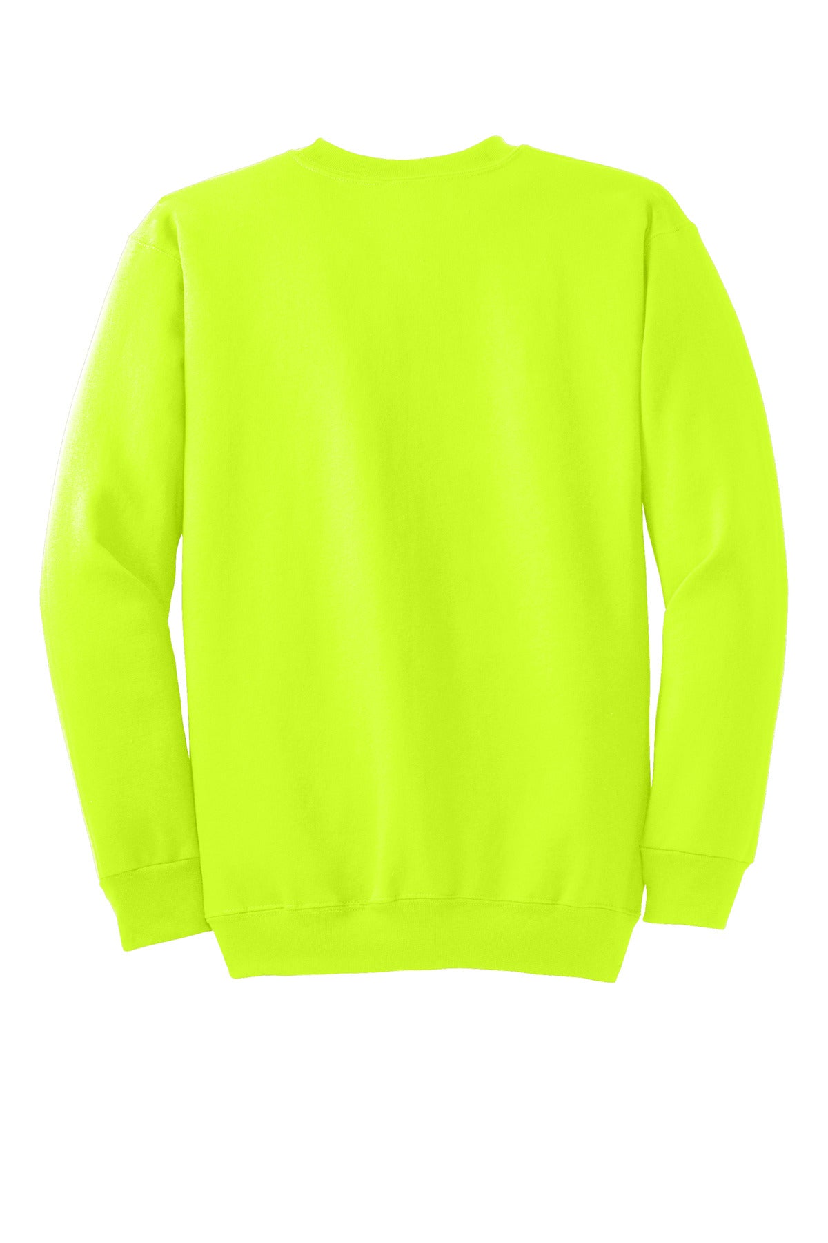 Port & Co Essential Fleece Crewneck Sweatshirt - Safety Green