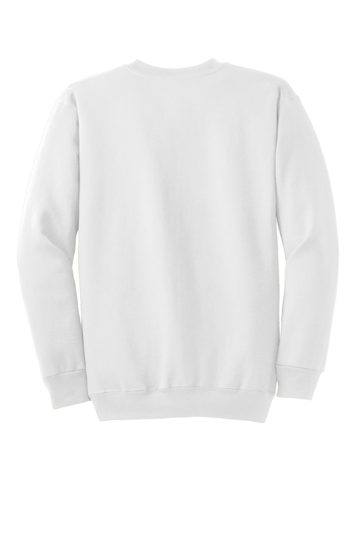 Port & Co Essential Fleece Crewneck Sweatshirt - White