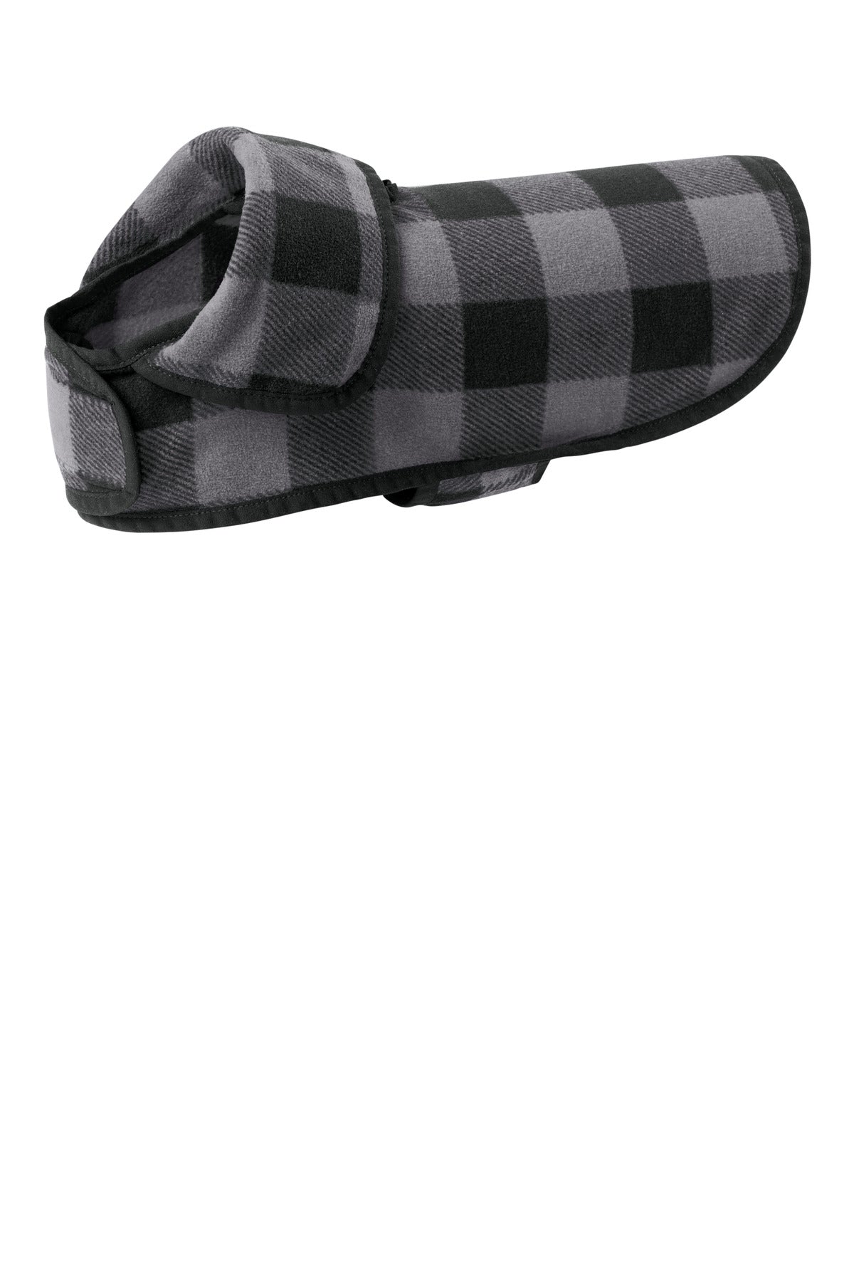 Port Authority Pet Fleece Jacket - Grey/ Black Buffalo Check