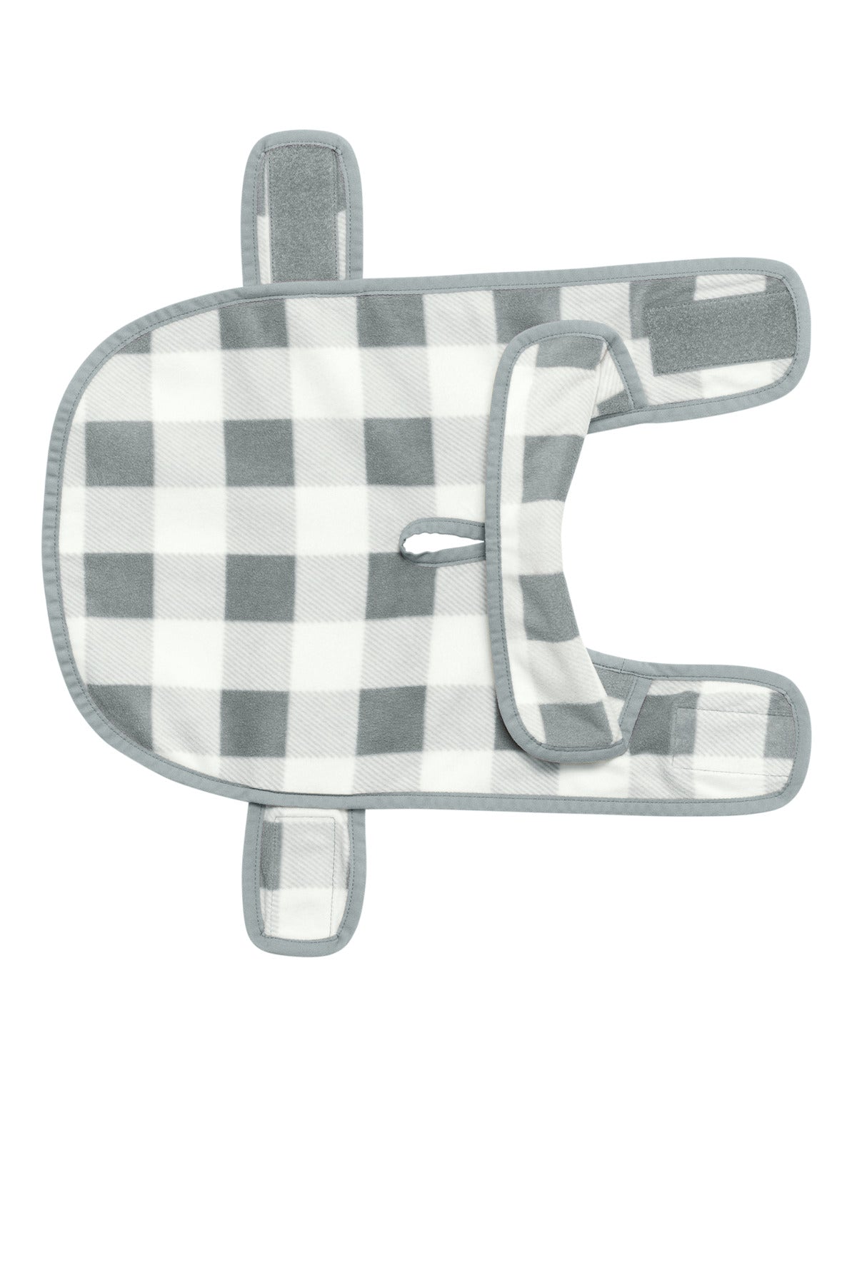Port Authority Pet Fleece Jacket - Marshmallow/ Monument Grey Buffalo Check