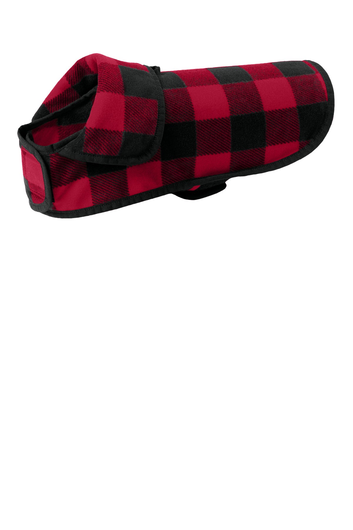 Port Authority Pet Fleece Jacket - Red/ Black Buffalo Check