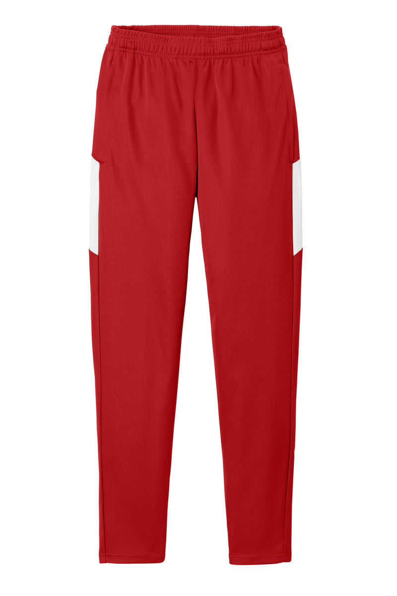 Sport-Tek Travel Pant - Deep Red/ White
