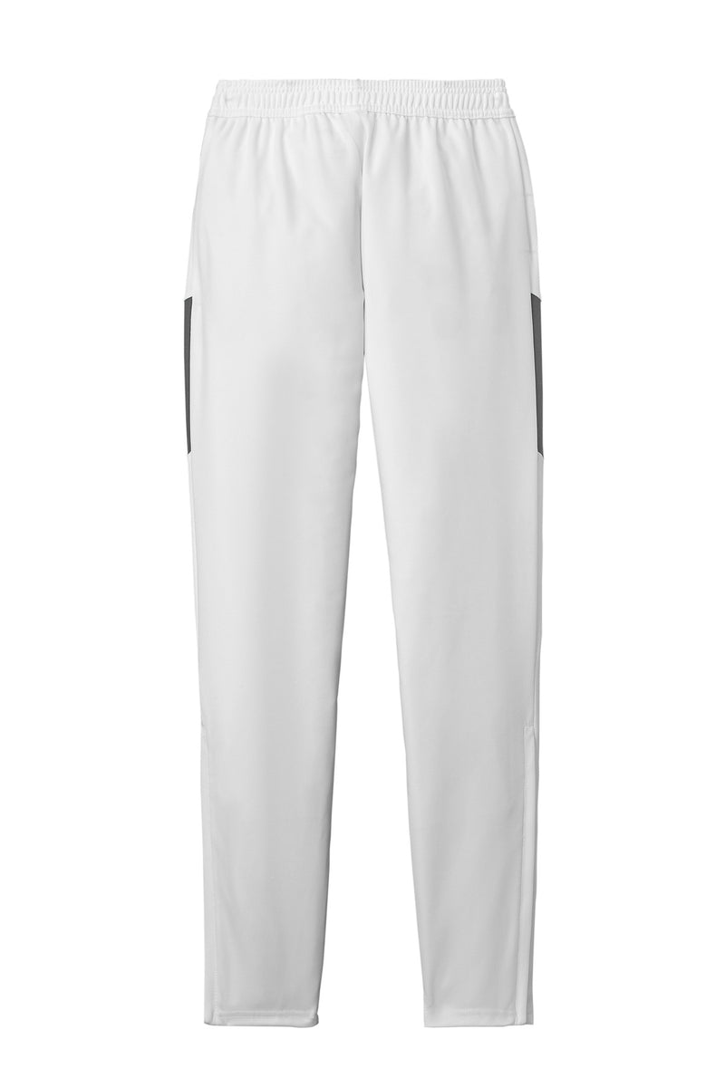 Sport-Tek Travel Pant - White/ Iron Grey