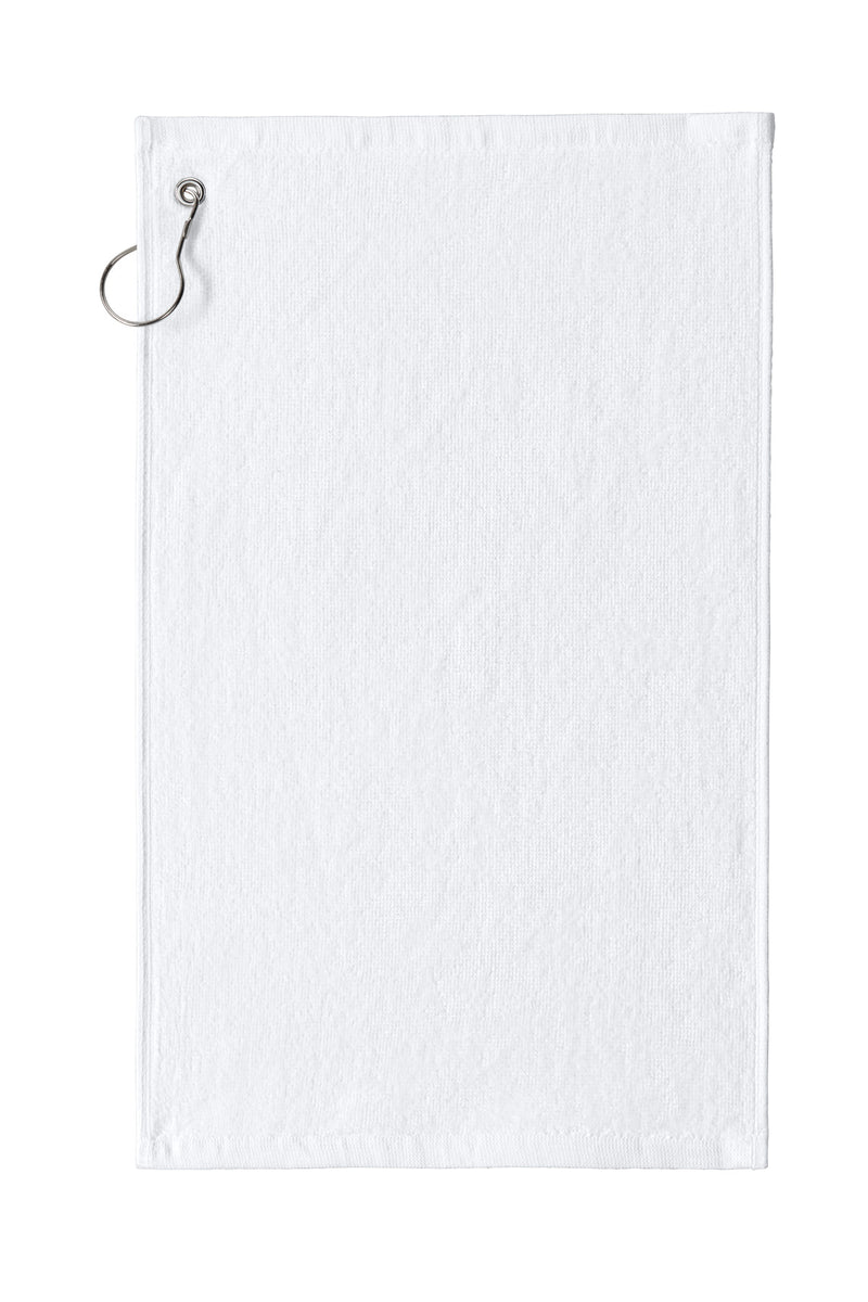 Port Authority  Grommeted Hemmed Towel - White