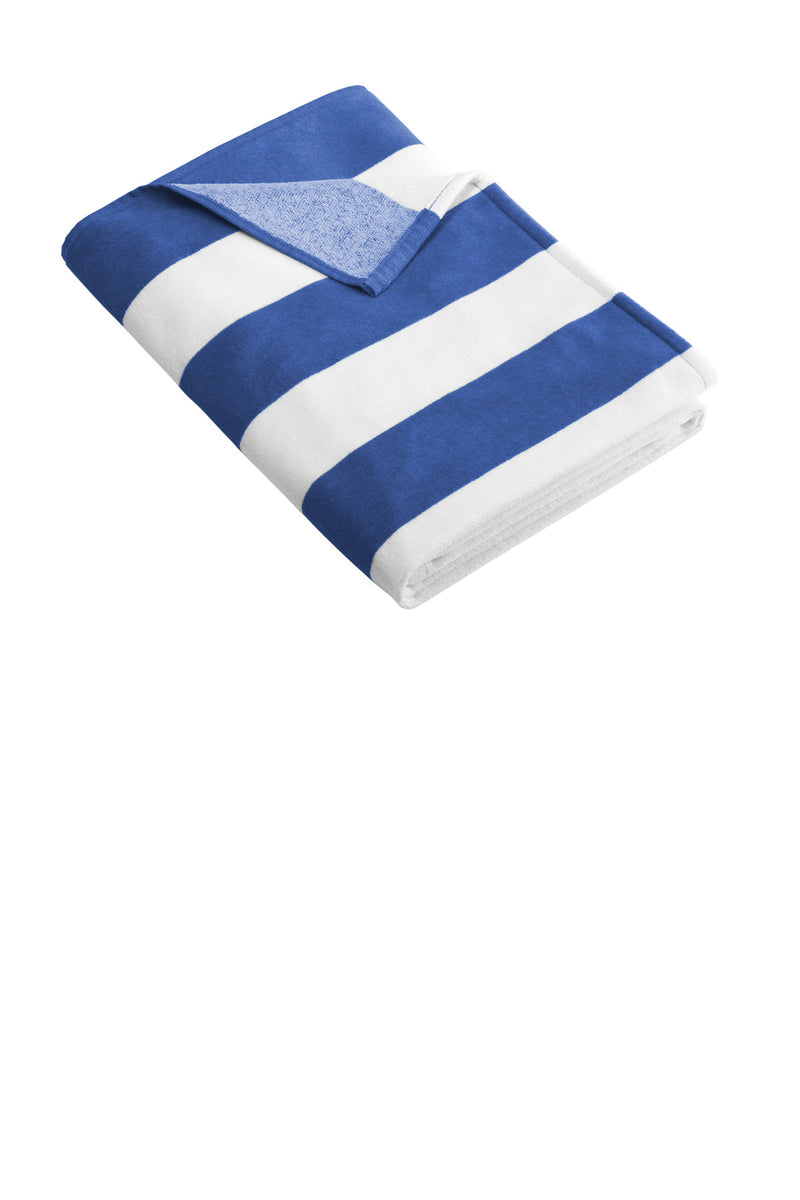 Port Authority Cabana Stripe Beach Towel - Royal