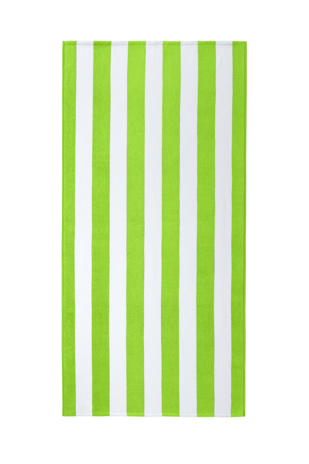 Port Authority  Value Cabana Stripe Beach Towel - Bright Lime