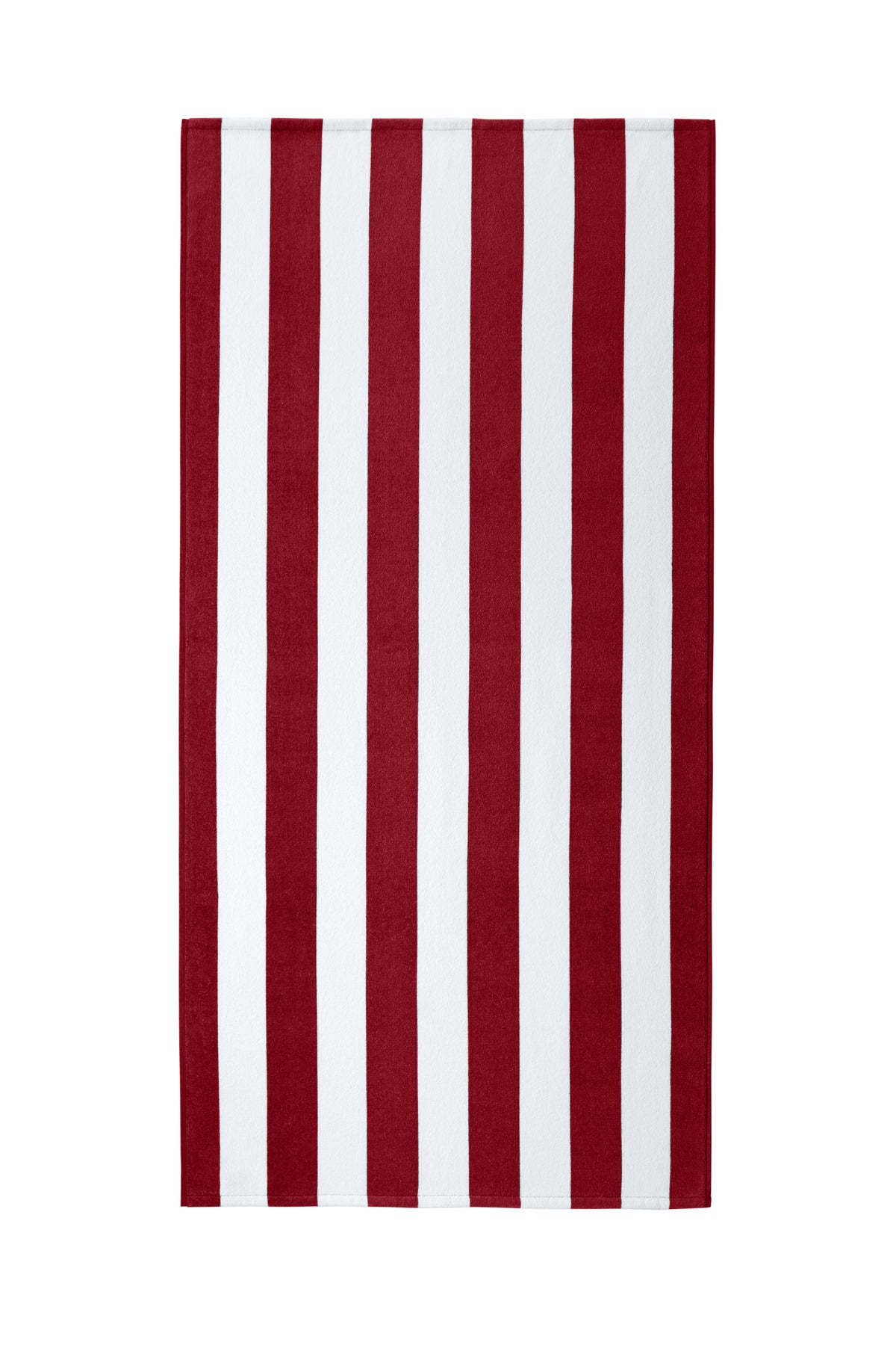 Port Authority  Value Cabana Stripe Beach Towel - Red