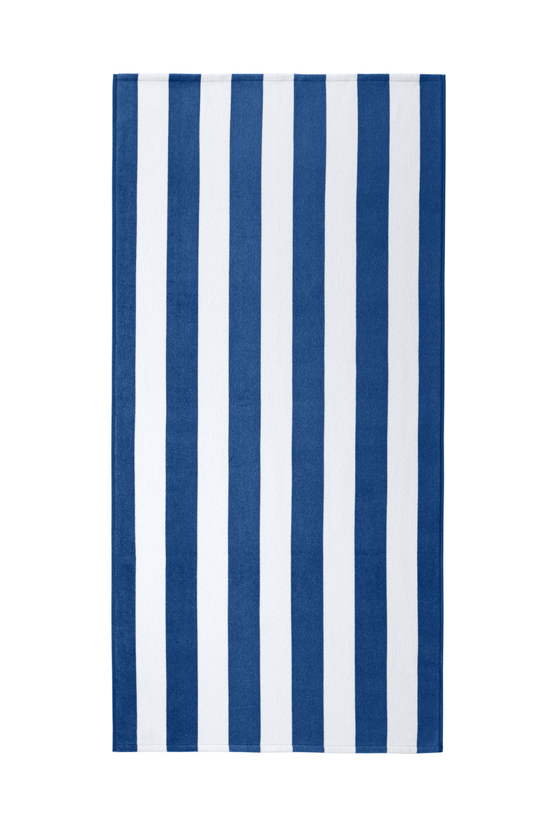 Port Authority  Value Cabana Stripe Beach Towel - Royal