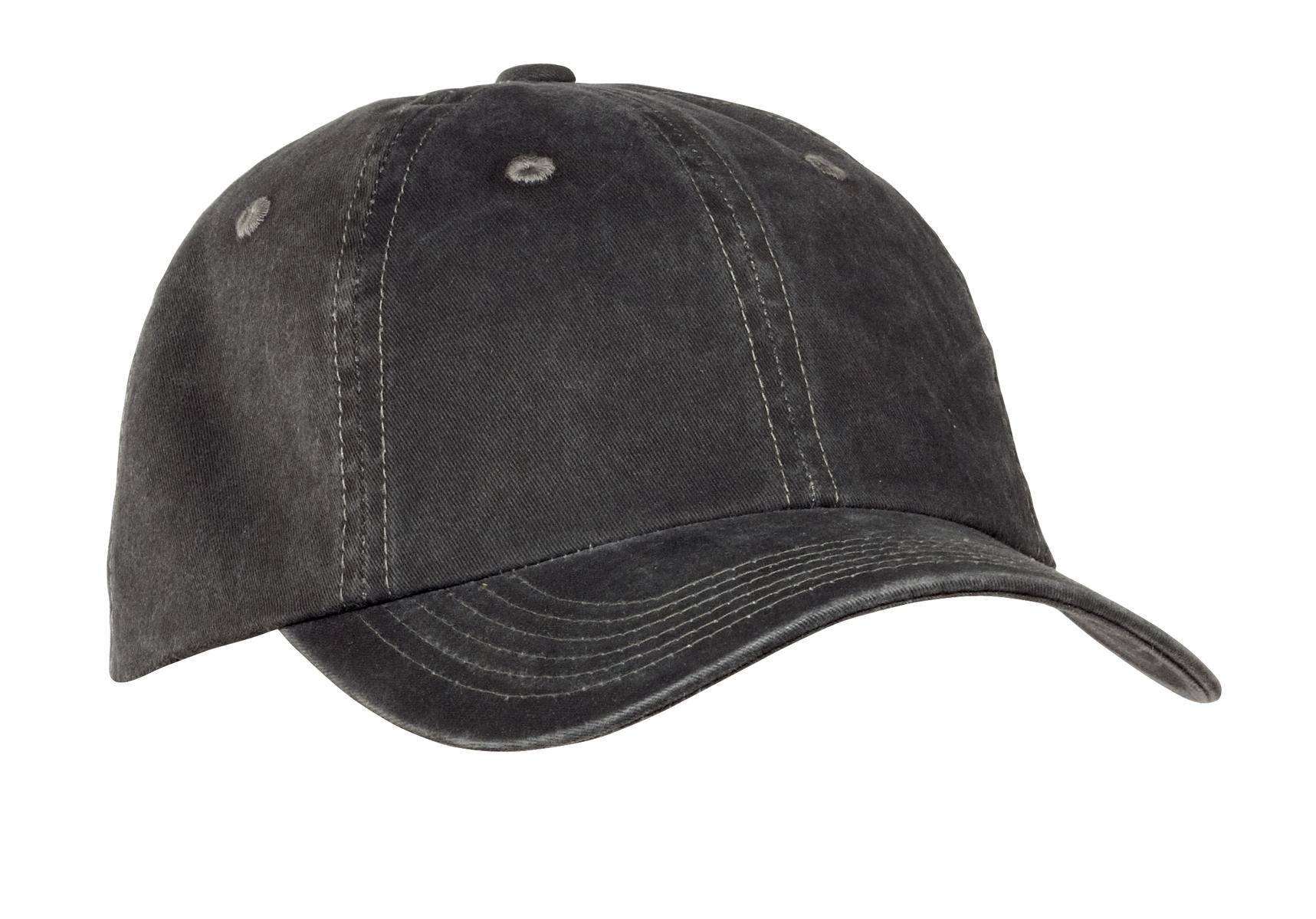 Port Authority Garment-Washed Cap - Black