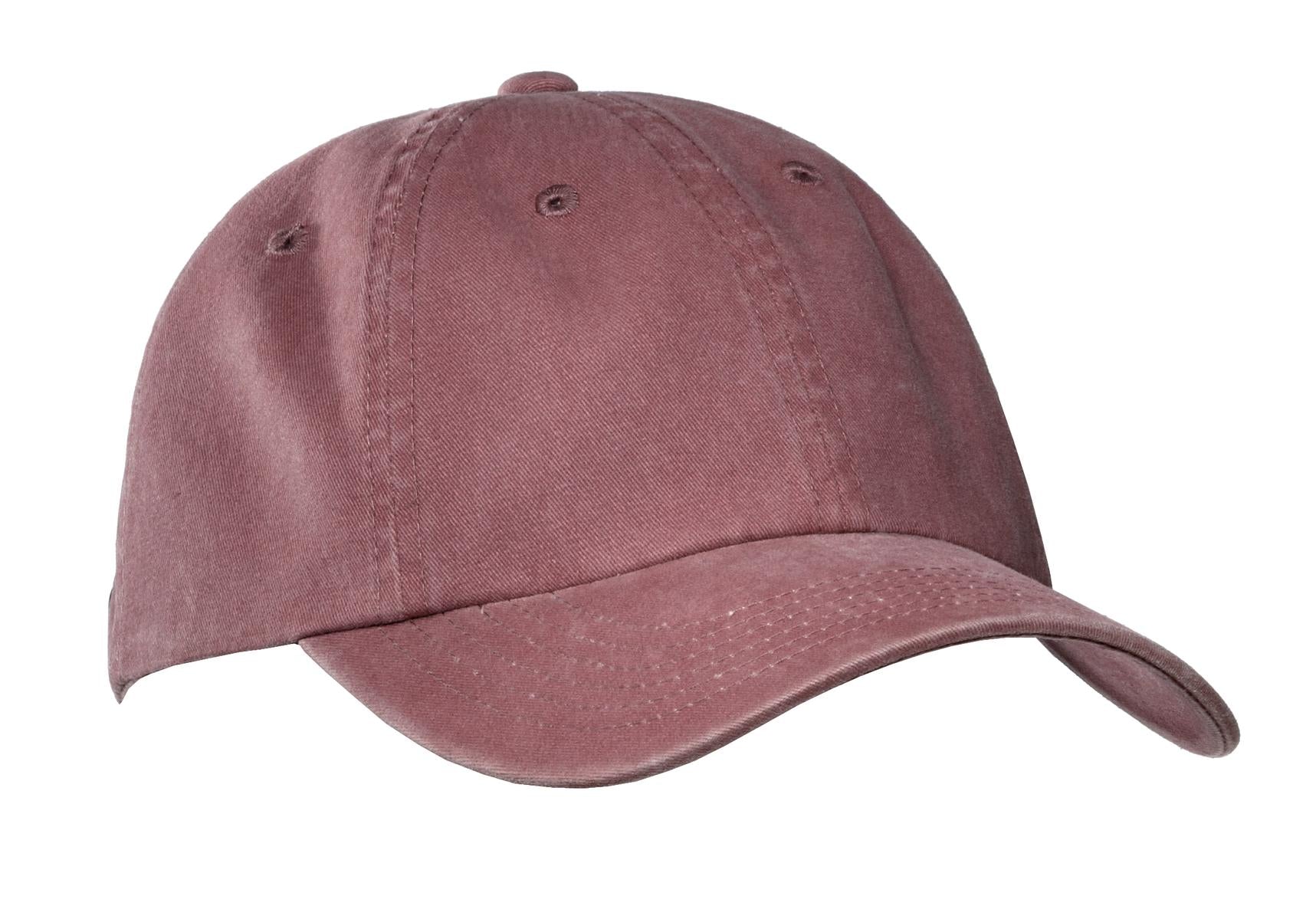 Port Authority Garment-Washed Cap - Maroon