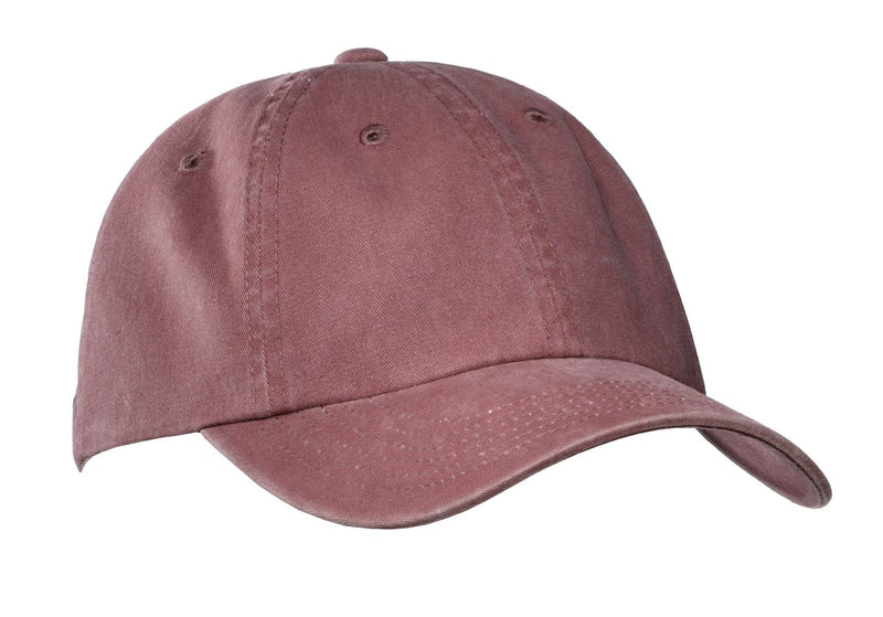 Port Authority Garment-Washed Cap - Maroon