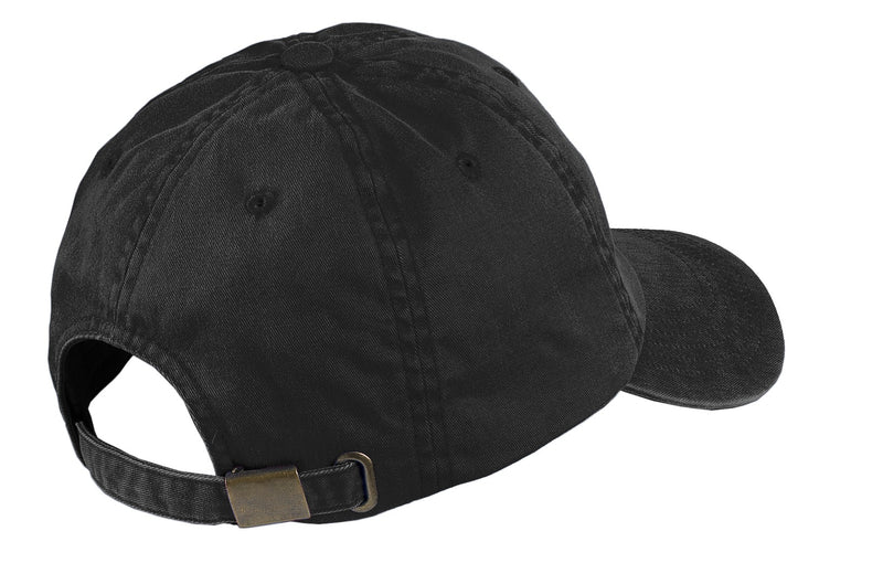 Port Authority Garment-Washed Cap - Black