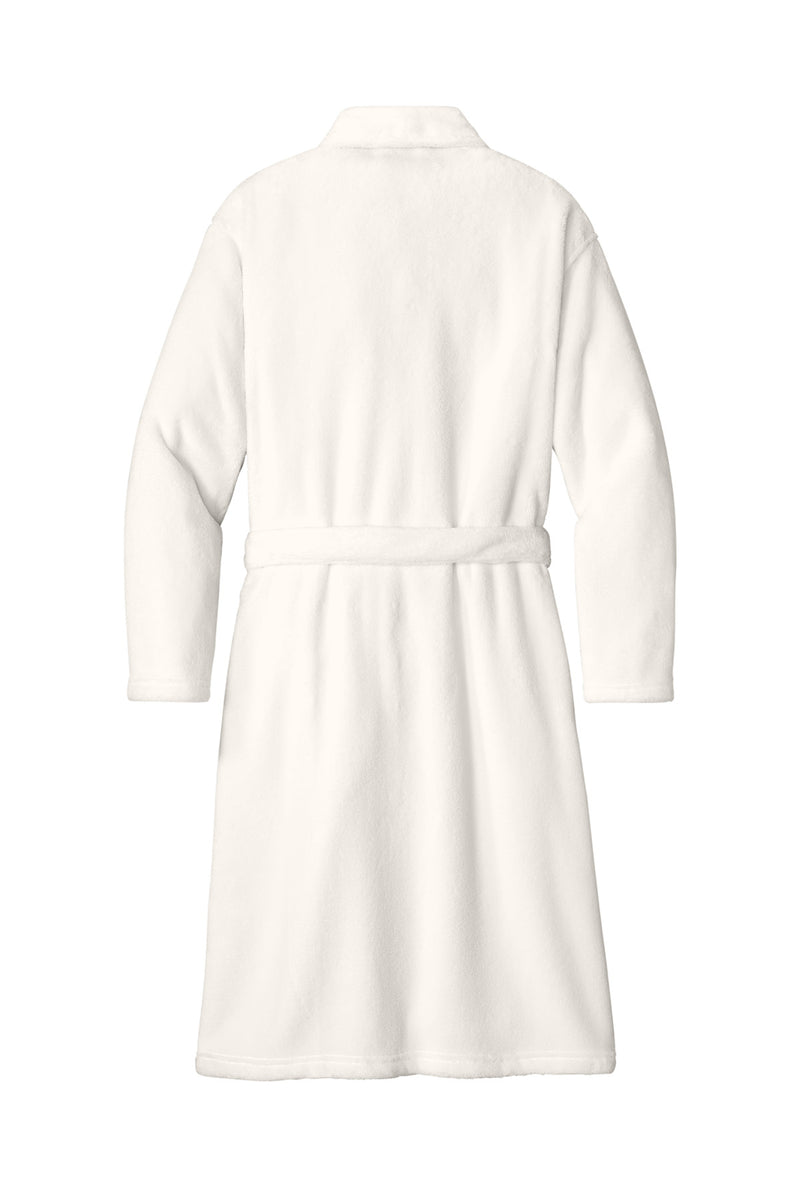 Port Authority Plush Microfleece Shawl Collar Robe - Marshmallow