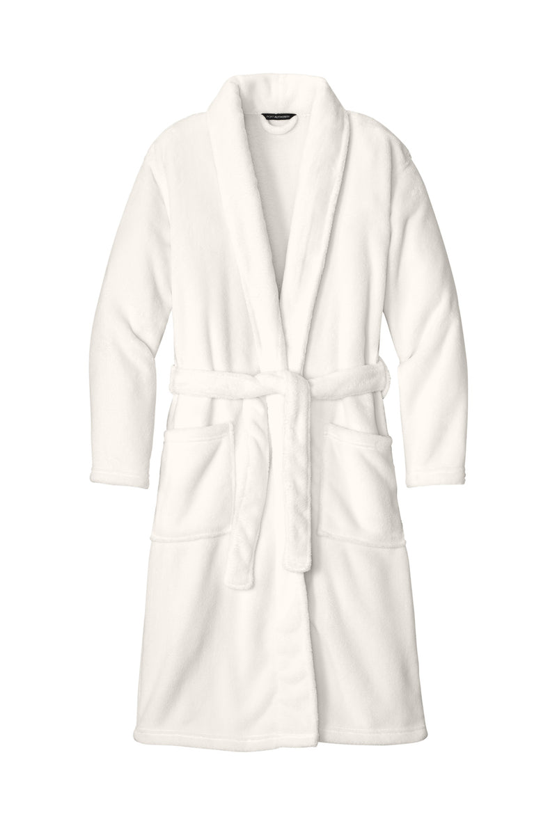 Port Authority Plush Microfleece Shawl Collar Robe - Marshmallow