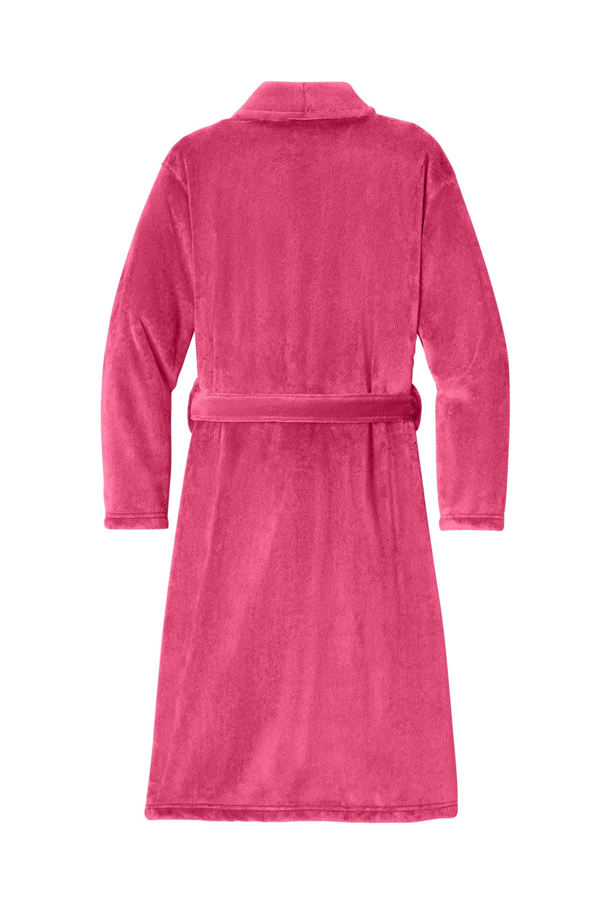 Port Authority Plush Microfleece Shawl Collar Robe - Pink Raspberry