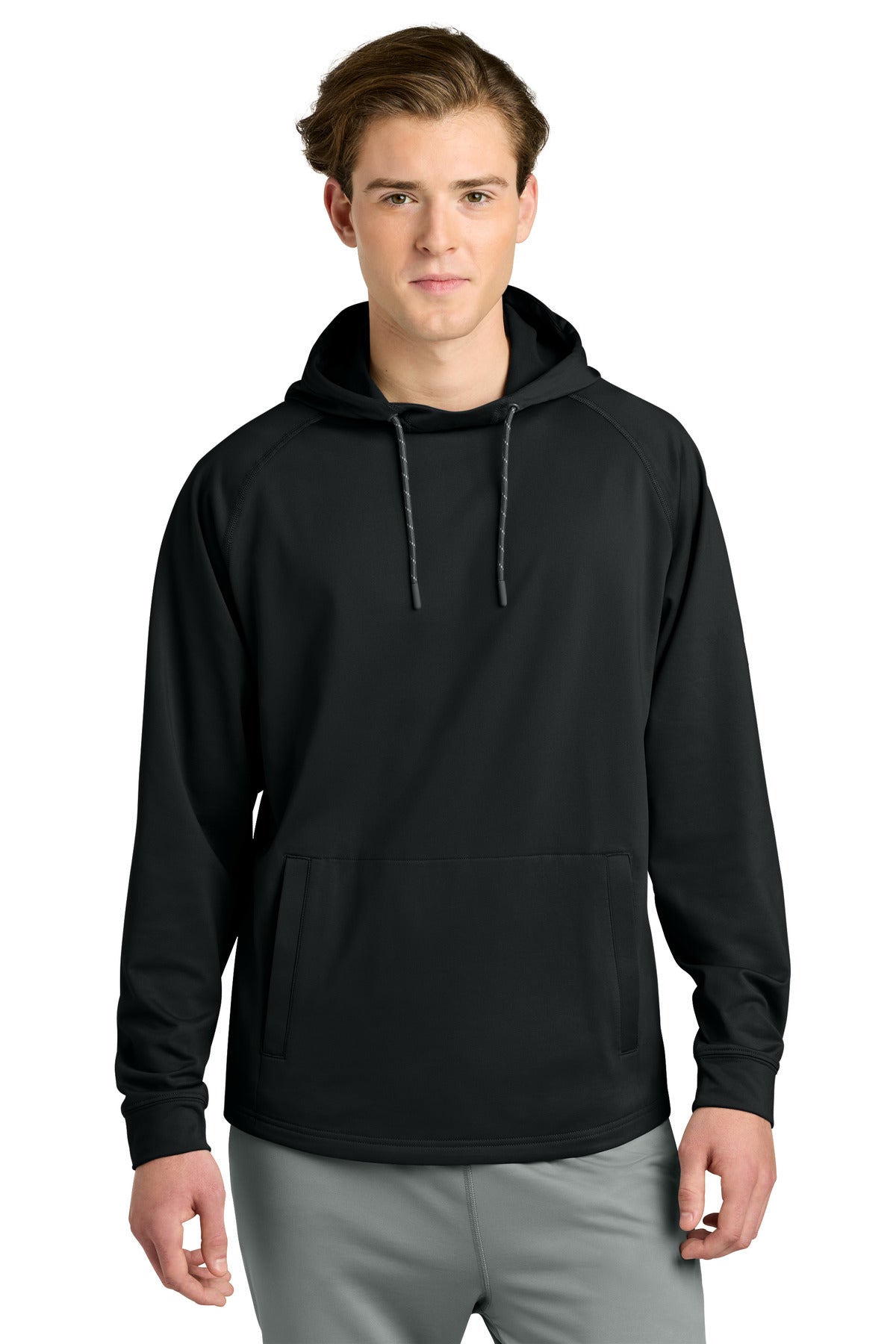 Richardson Charge Performance Fleece Long Sleeve Hoodie - Black