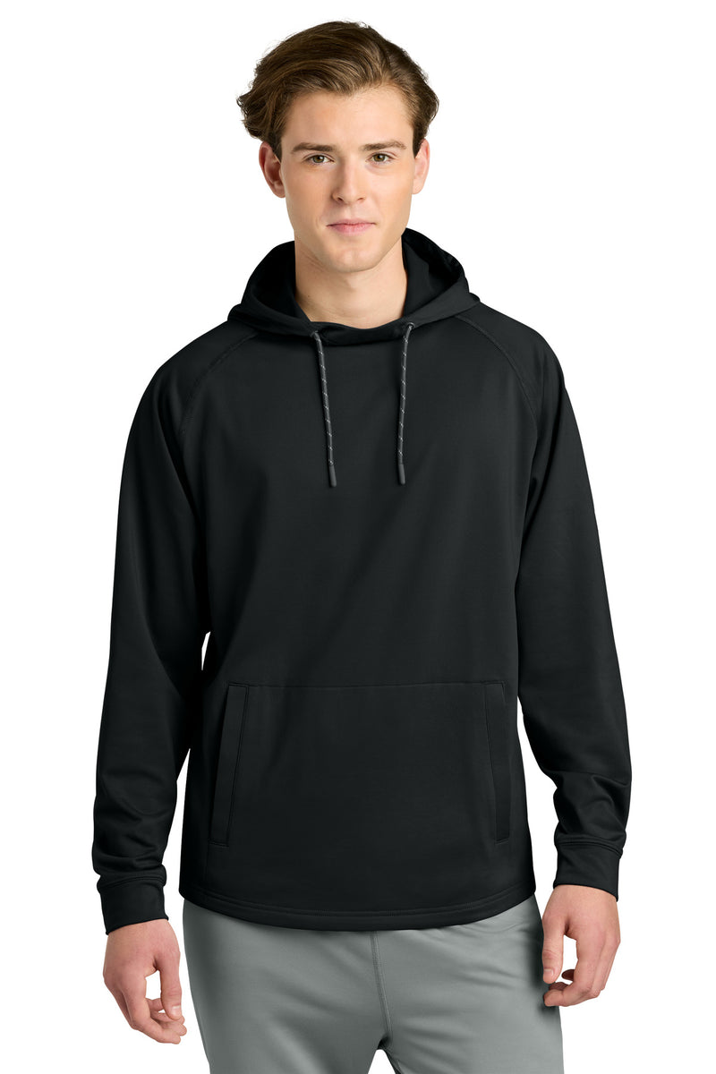 Richardson Charge Performance Fleece Long Sleeve Hoodie - Black