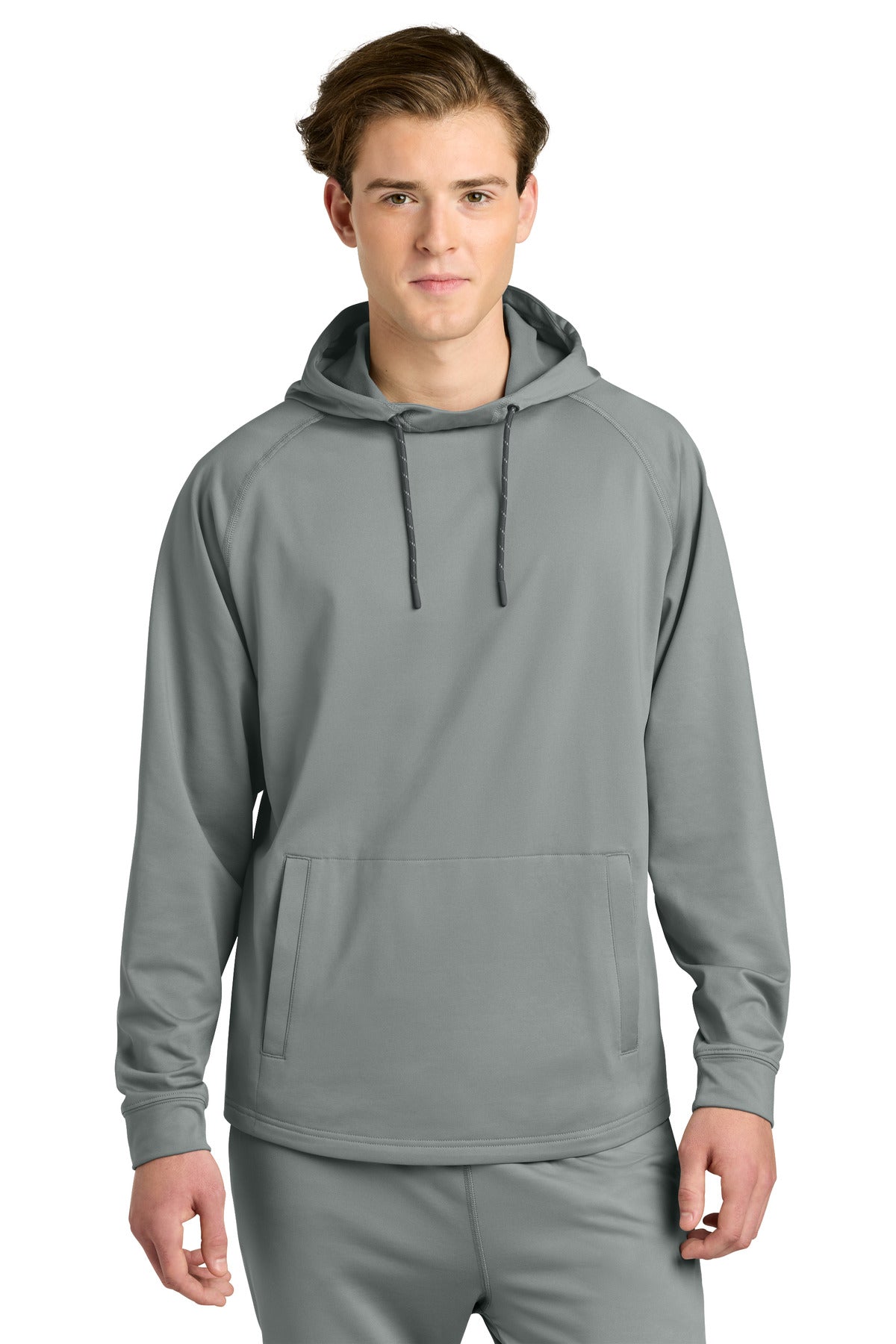 Richardson Charge Performance Fleece Long Sleeve Hoodie - Grey