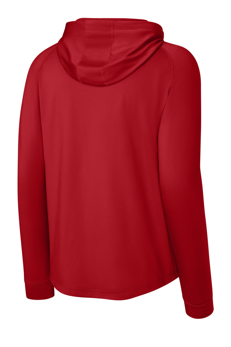 Richardson Charge Performance Fleece Long Sleeve Hoodie - Red