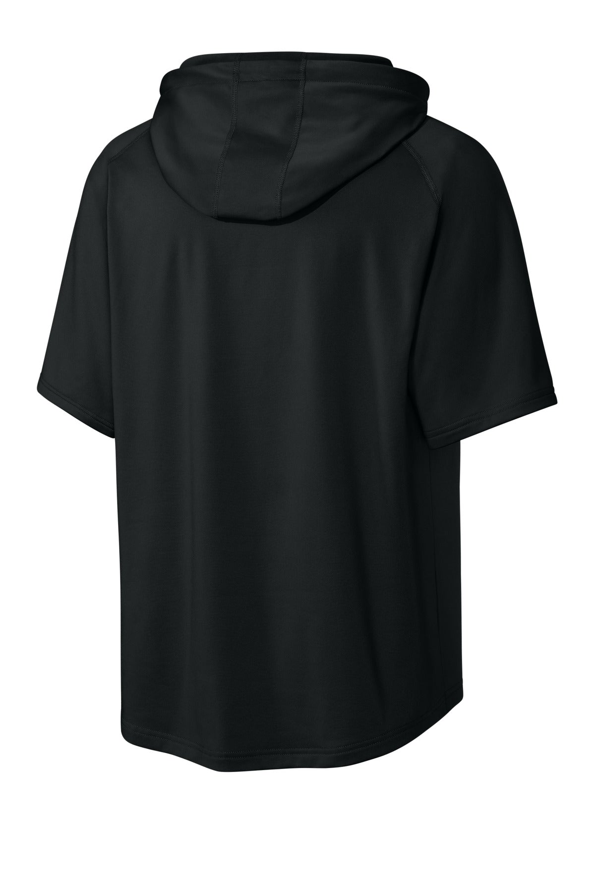 Richardson Charge Performance Fleece Short Sleeve Hoodie - Black