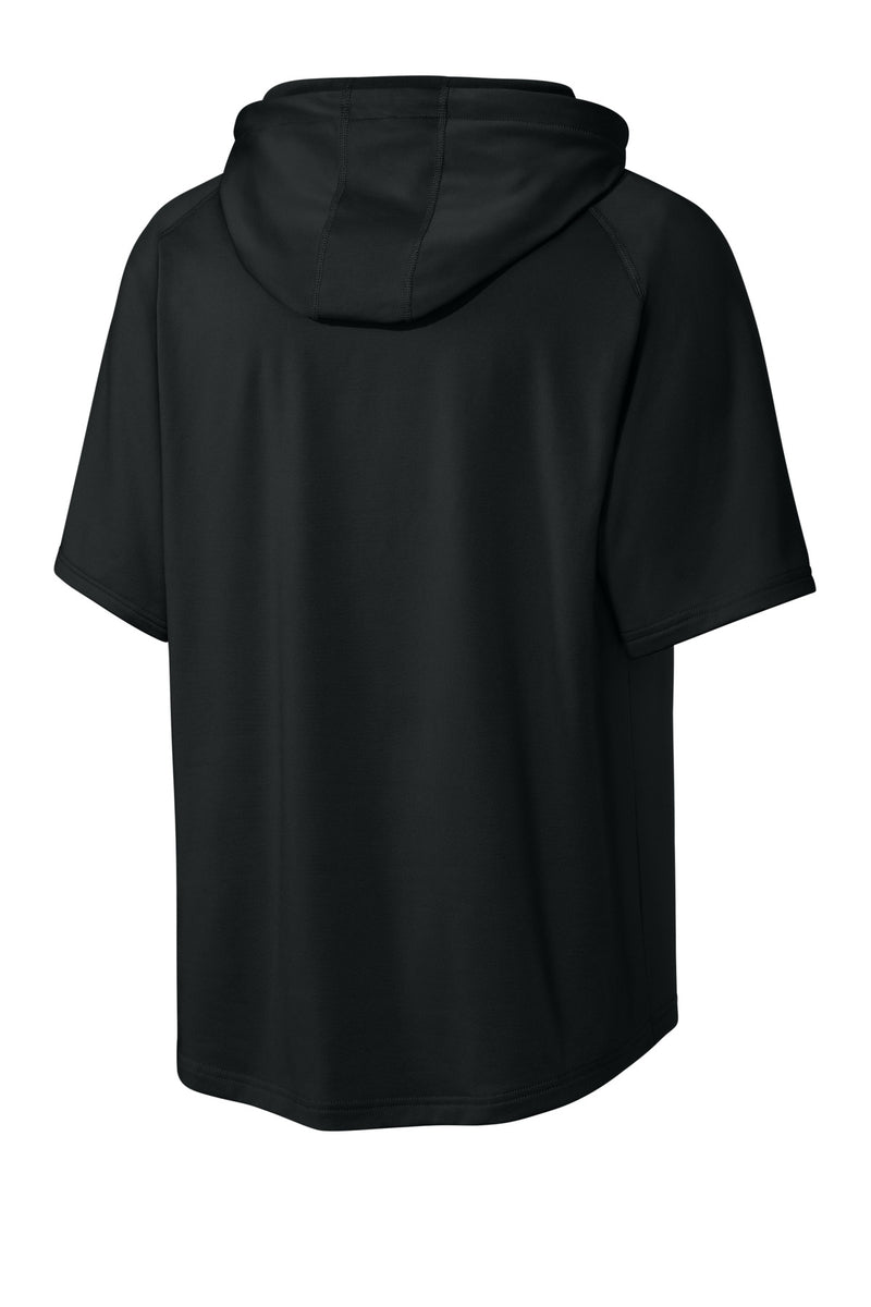 Richardson Charge Performance Fleece Short Sleeve Hoodie - Black