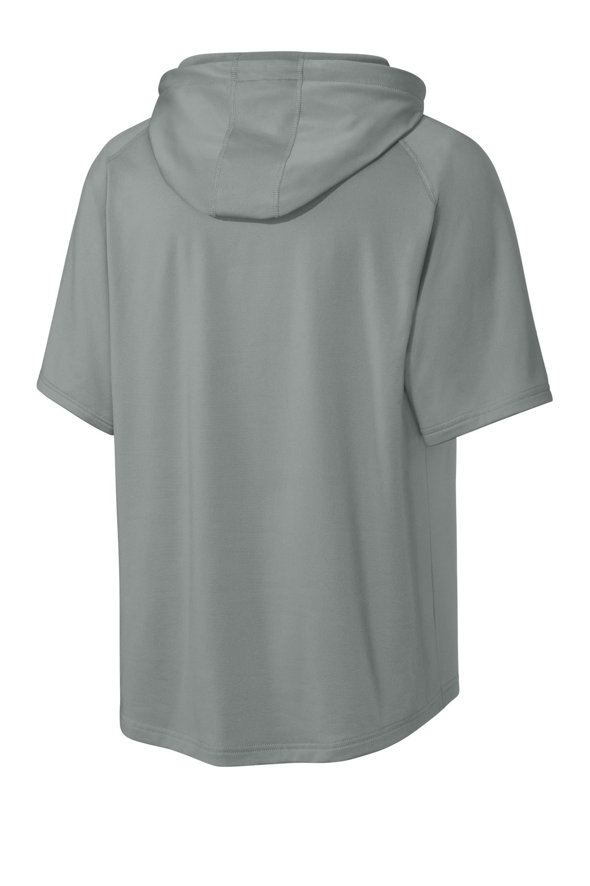 Richardson Charge Performance Fleece Short Sleeve Hoodie - Grey