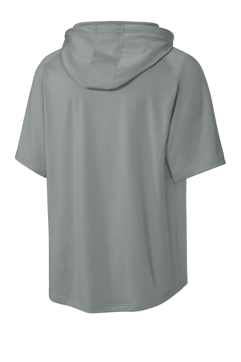 Richardson Charge Performance Fleece Short Sleeve Hoodie - Grey