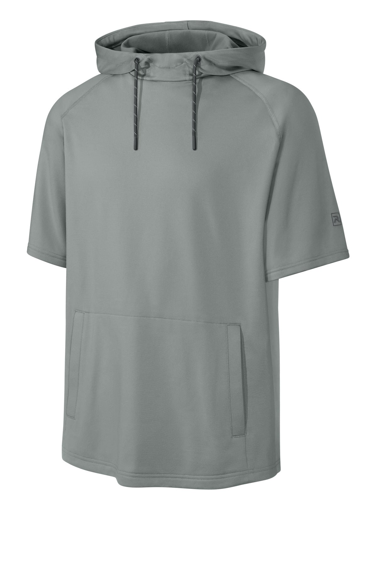 Richardson Charge Performance Fleece Short Sleeve Hoodie - Grey