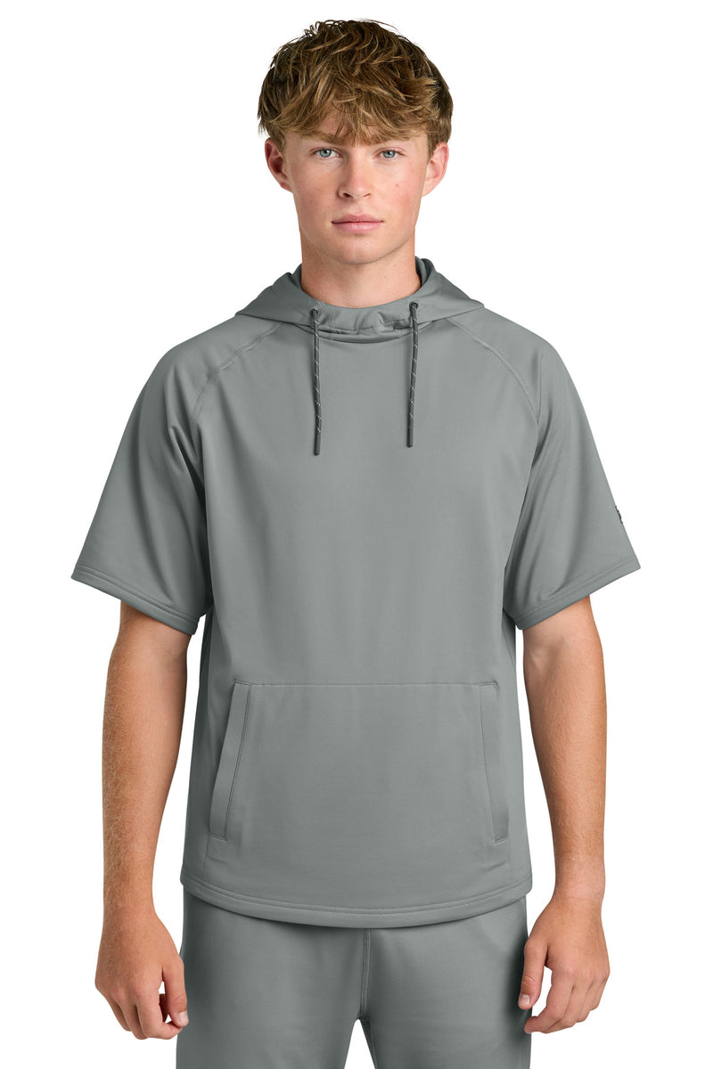 Richardson Charge Performance Fleece Short Sleeve Hoodie - Grey