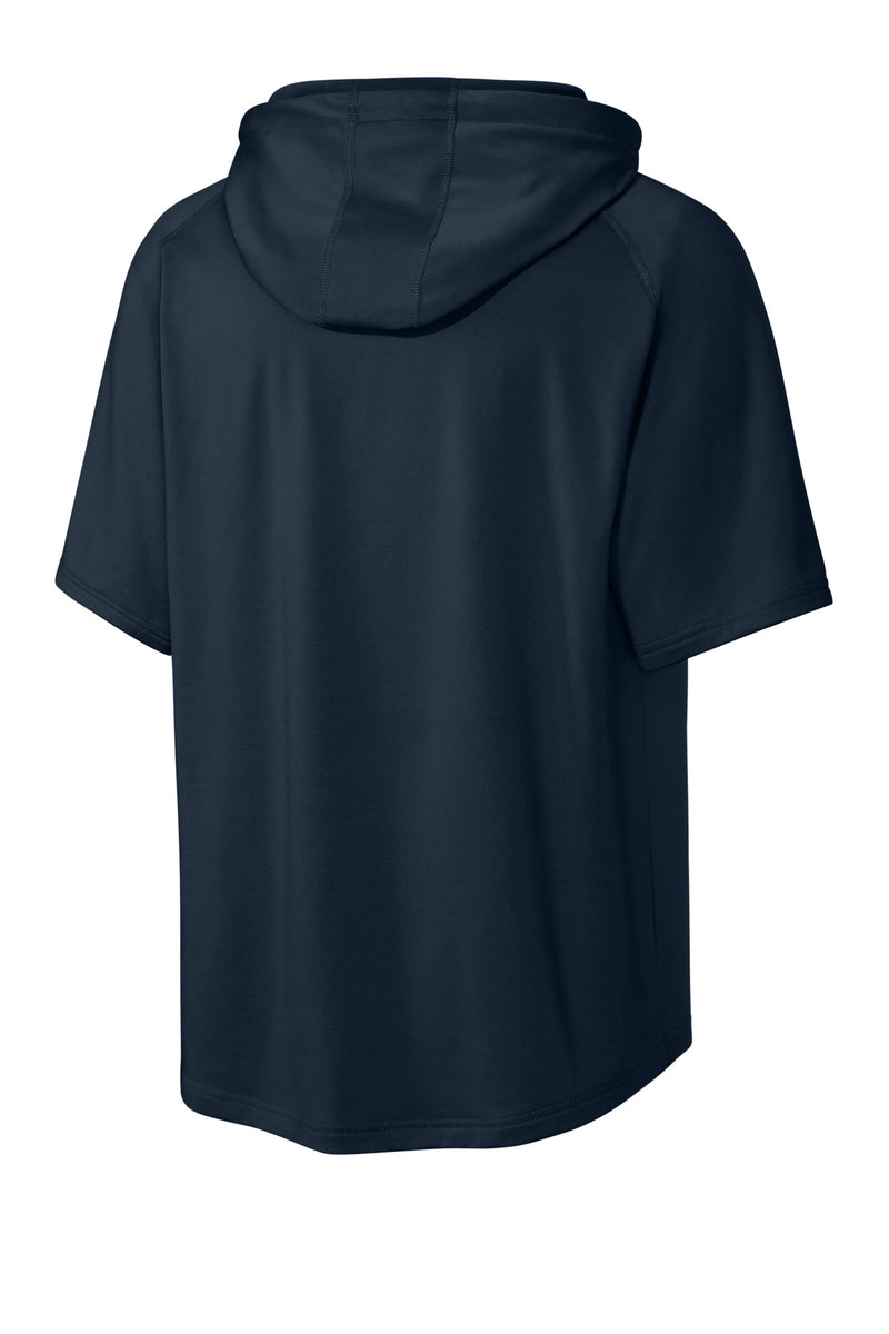 Richardson Charge Performance Fleece Short Sleeve Hoodie - Navy