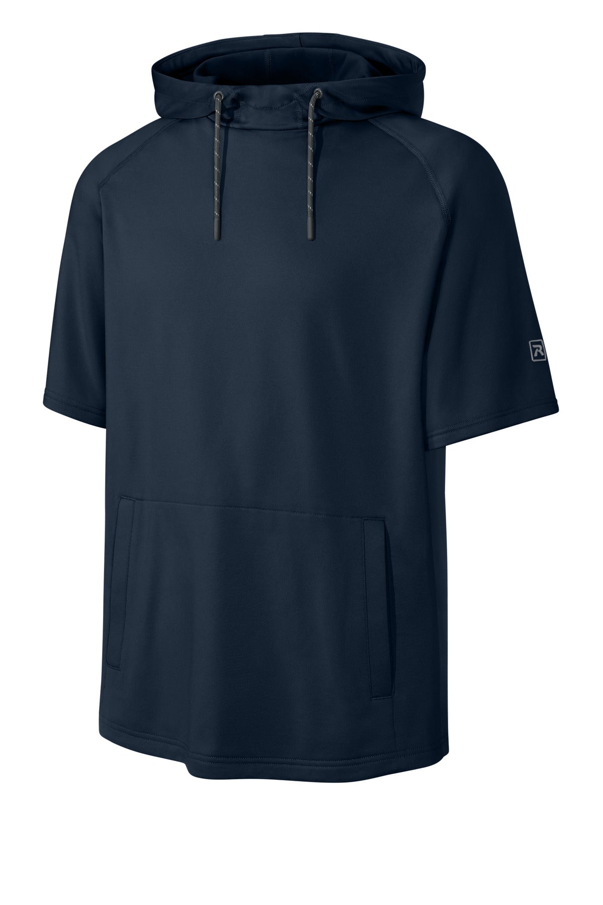 Richardson Charge Performance Fleece Short Sleeve Hoodie - Navy