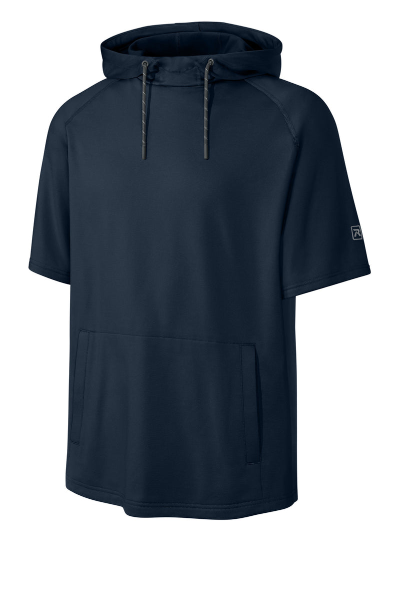 Richardson Charge Performance Fleece Short Sleeve Hoodie - Navy