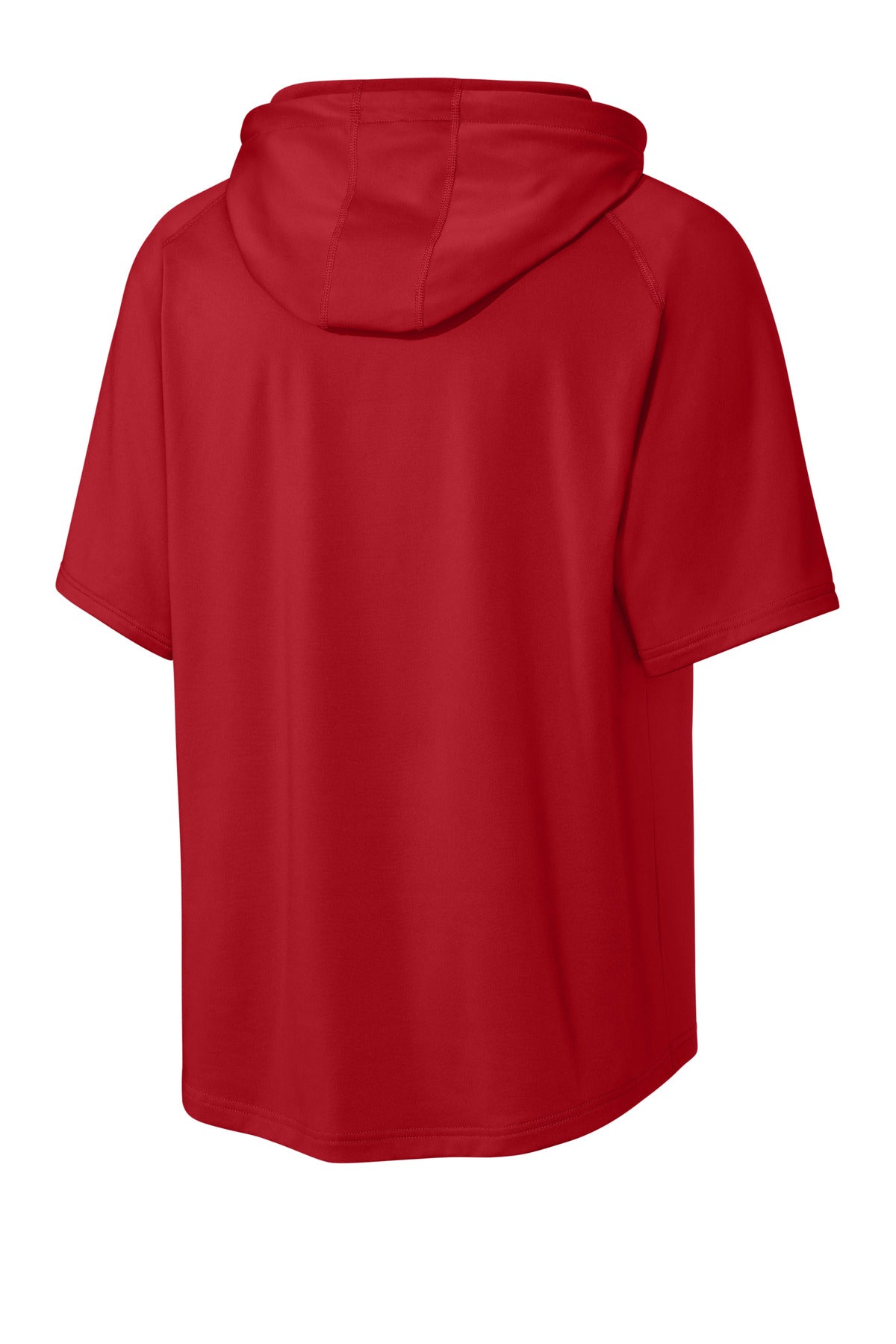 Richardson Charge Performance Fleece Short Sleeve Hoodie - Red