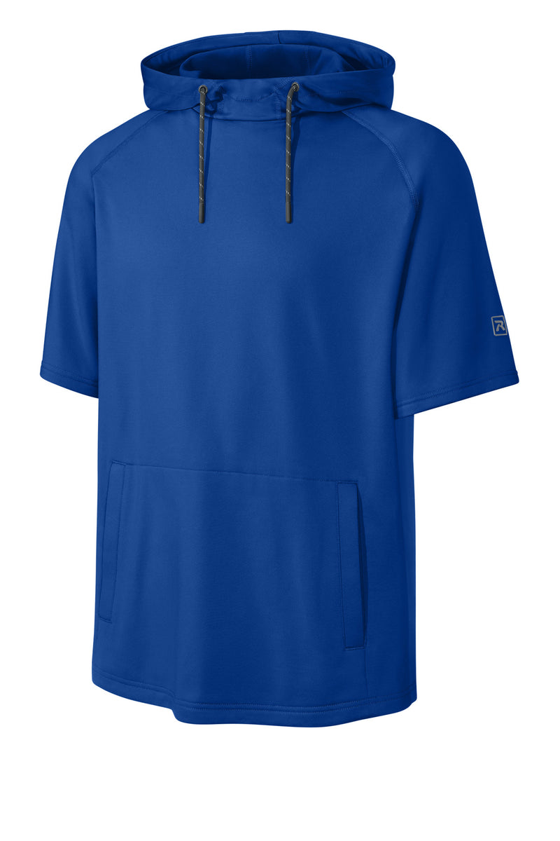 Richardson Charge Performance Fleece Short Sleeve Hoodie - Royal