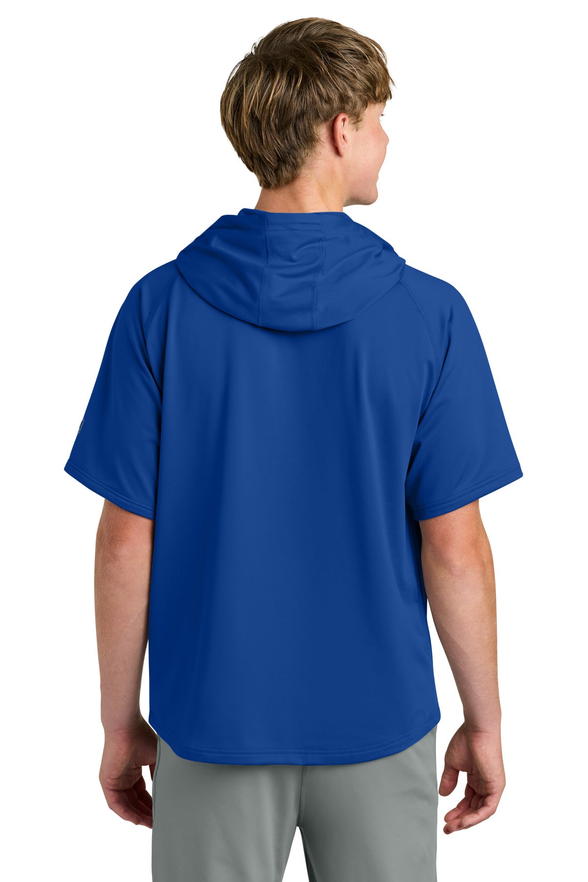 Richardson Charge Performance Fleece Short Sleeve Hoodie - Royal