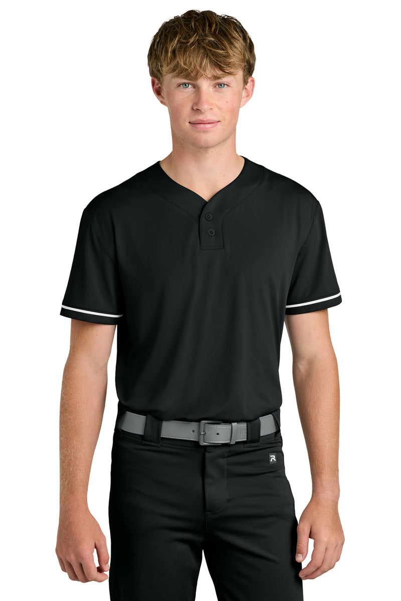Richardson Select 2-Button Baseball Jersey - Black
