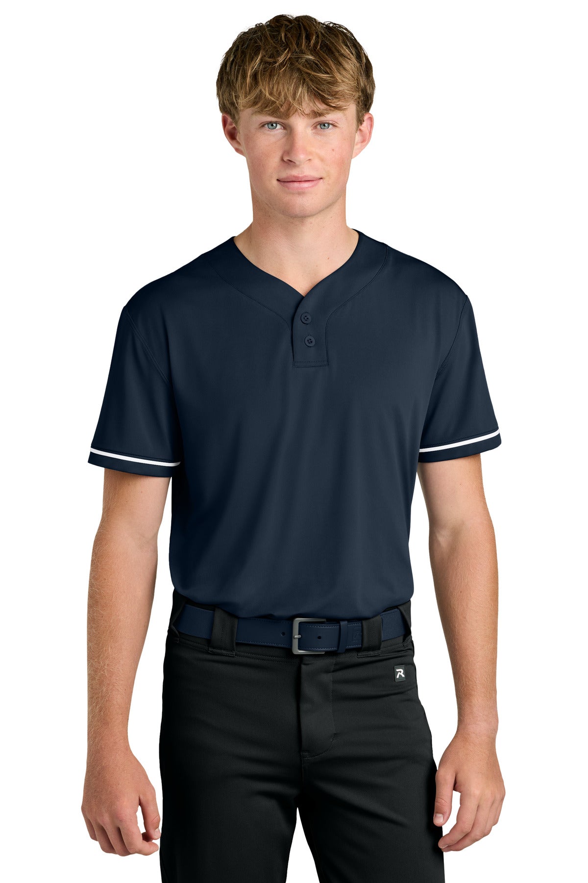 Richardson Select 2-Button Baseball Jersey - Navy