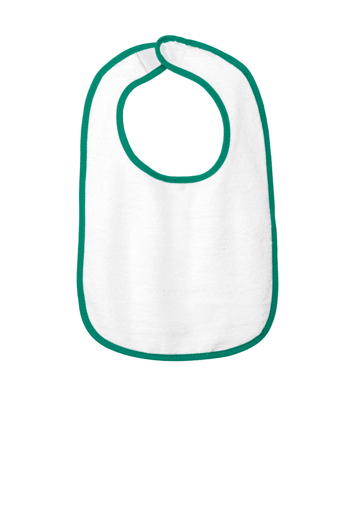 Rabbit Skins Infant Contrast Trim Terry Bib - Kelly