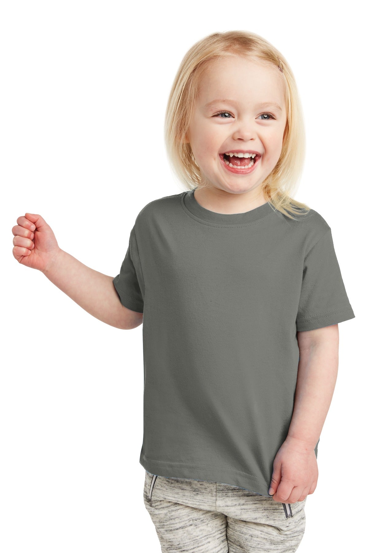 Rabbit Skins Toddler Fine Jersey Tee - Charcoal
