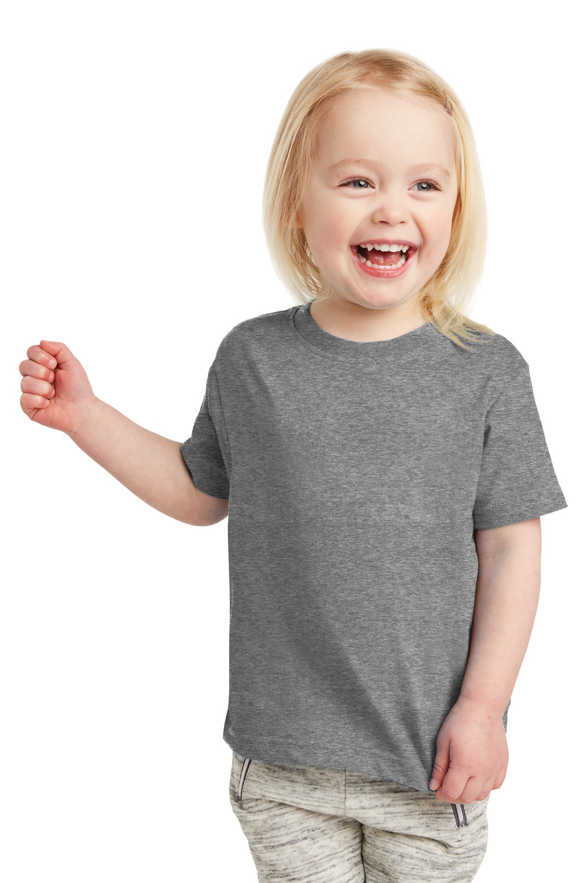 Rabbit Skins Toddler Fine Jersey Tee - Granite Heather