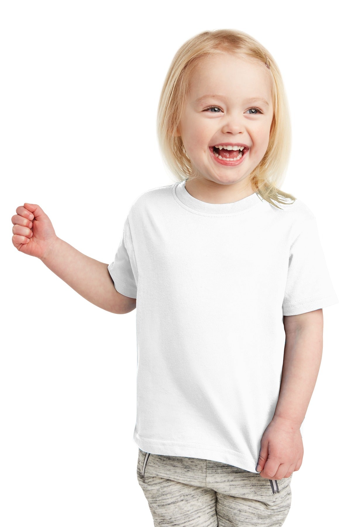 Rabbit Skins Toddler Fine Jersey Tee - White