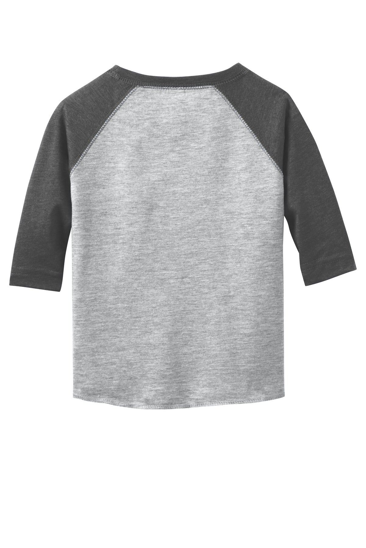 Rabbit Skins Toddler Baseball Fine Jersey Tee - Vintage Heather/ Vintage Smoke